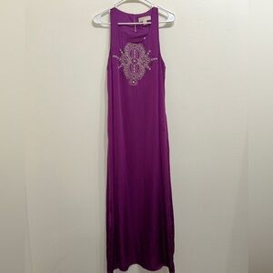 NWT MICHAEL Michael Kors Beaded Maxi Dress | Medium